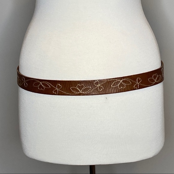 Linea Pelle Italian Leather Belt Embellish buckle - Picture 5 of 12